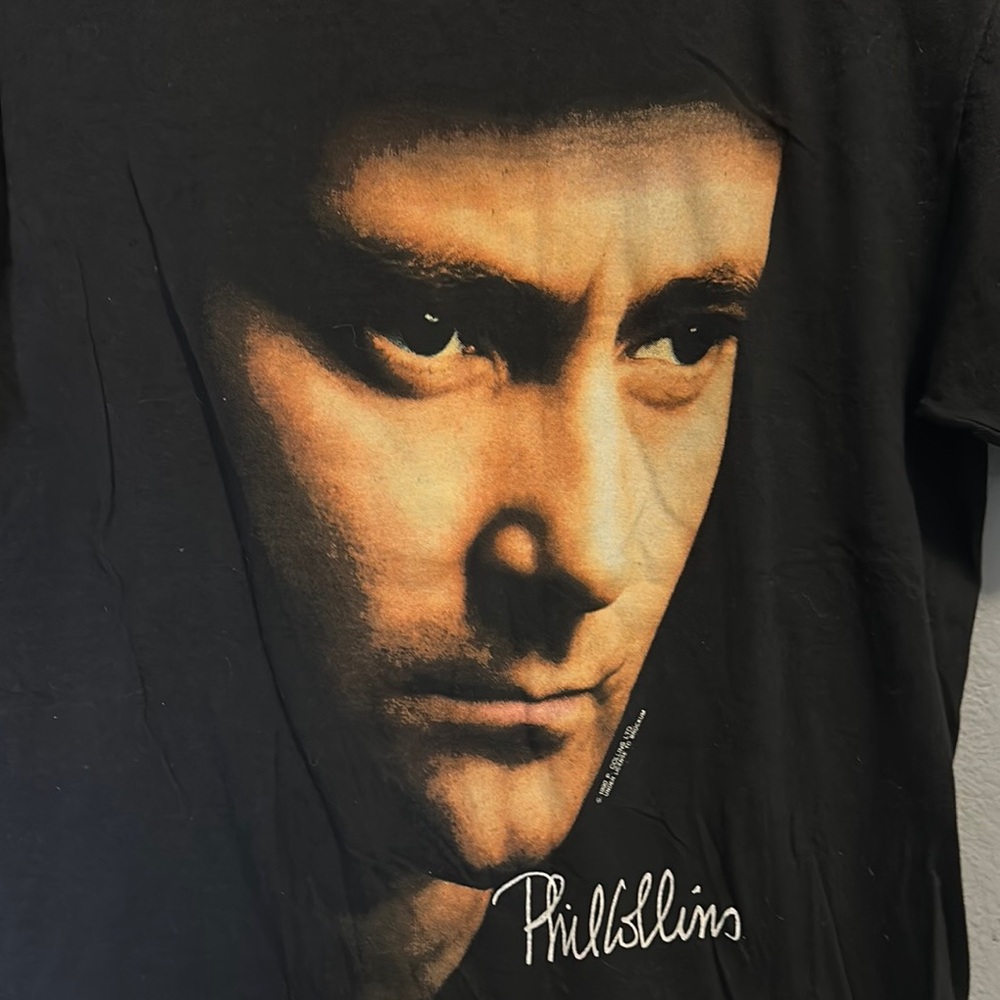 Vintage 1990 Phil Collins But Seriously World Tour Graphic T-Shirt
